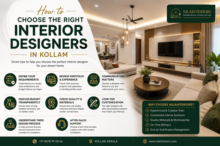 How to Choose the Right Interior Designers in Kollam